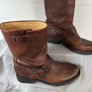 Frye Tan Leather Boots